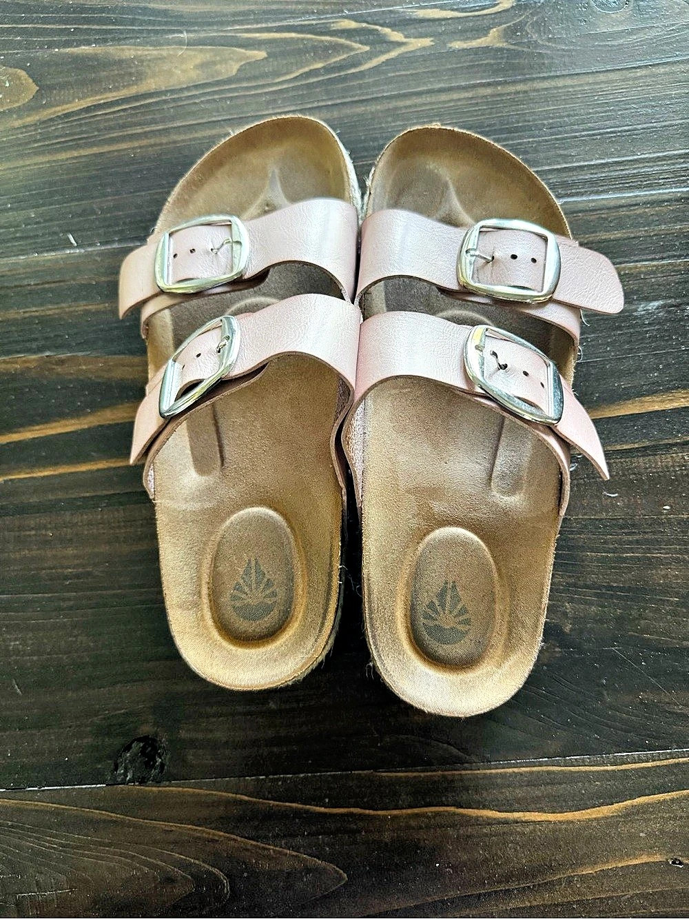 Pink Double-Buckle Sandals